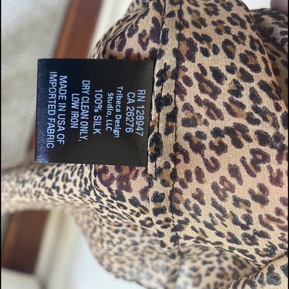 NILI LOTAN Ceyda Top in Khaki Micro Leopard Print - Picture 13 of 13